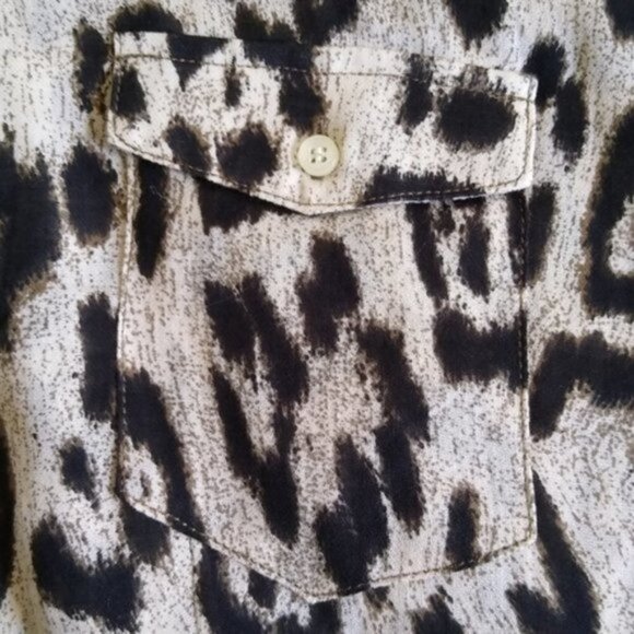 NEW Joe's Jeans Dandy Woven Leopard Blouse - Picture 7 of 12
